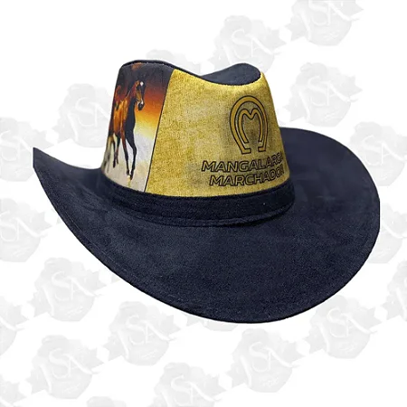 Chapéu Camurça Country Sublimado Mangalarga