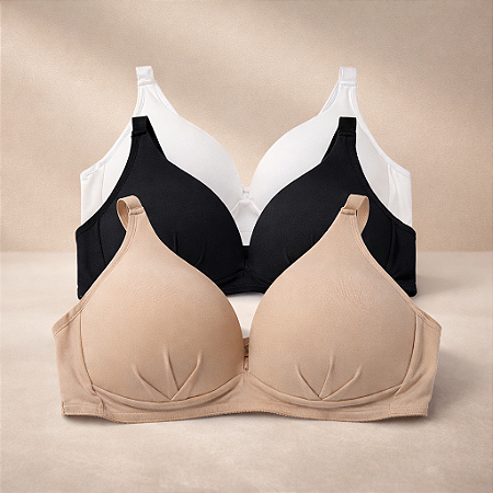 Sutiã Confortável em Poliamida – Sustentação e Toque Macio com Bojo Soft Sem Aro