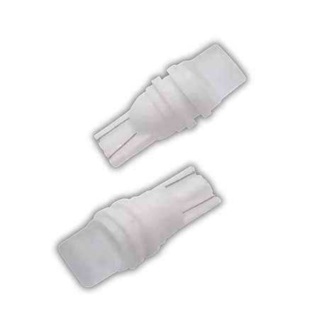 Par Led Branca Pingo T10 Base Cerâmica Placa E Luz Interna T10