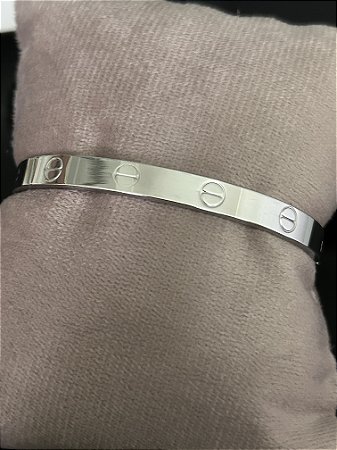 BRACELETE ELO PARAFUSADO PRATA