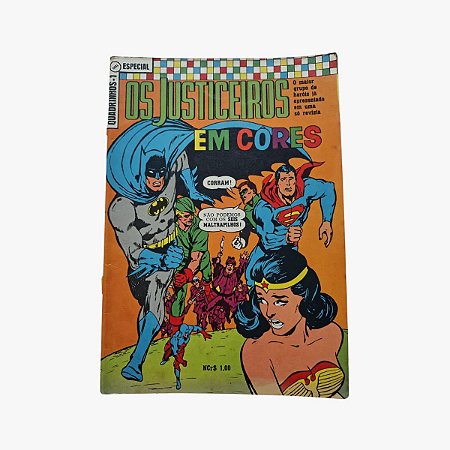Os Justiceiros nº 1 Em Cores - O maior número de heróis numa revista