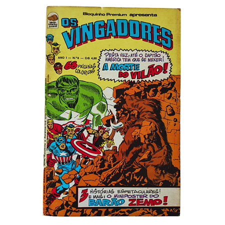 OS VINGADORES nº 08 - Editora Bloch