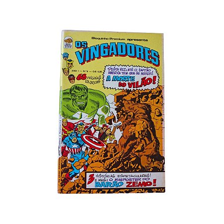 OS VINGADORES nº 08 - Editora Bloch