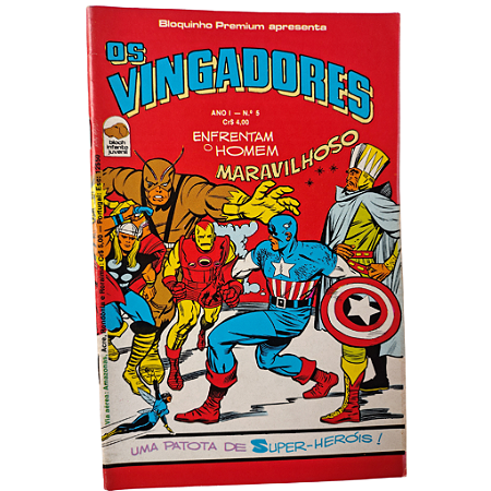 OS VINGADORES nº 05 - Editora Bloch