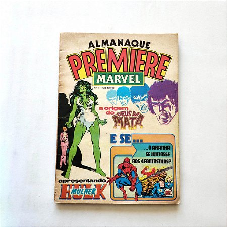 ALMANAQUE PREMIER MARVEL nº 01 - Editora RGE