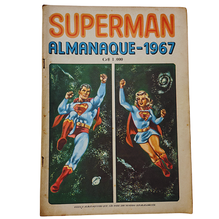 ALMANAQUE SUPERMAN 1967 - Editora EBAL