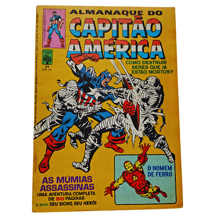 ALMANAQUE DO CAPITÃO AMÉRICA nº 34 - Editora Abril