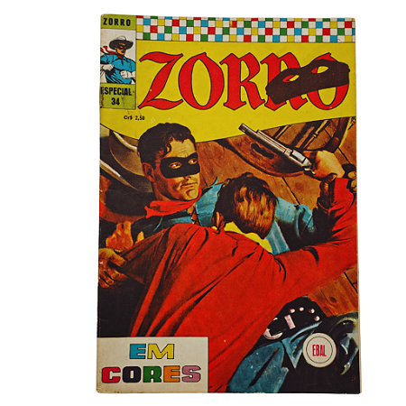 ZORRO Em Cores nº 34 - Editora EBAL