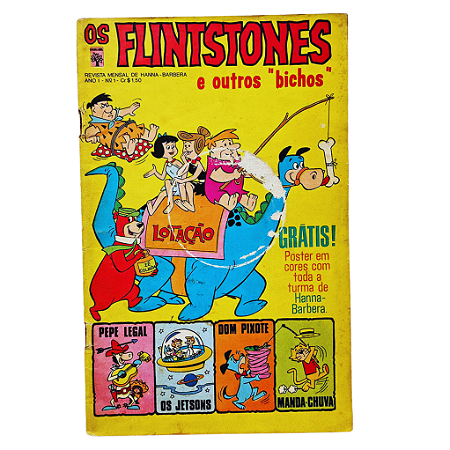 OS FLINTSTONES E OUTROS BICHOS nº 01 - Editora Abril