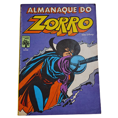 ALMANAQUE DO ZORRO nº 02 - Editora Abril