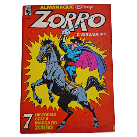 ALMANAQUE DO ZORRO nº 01 - Editora Abril