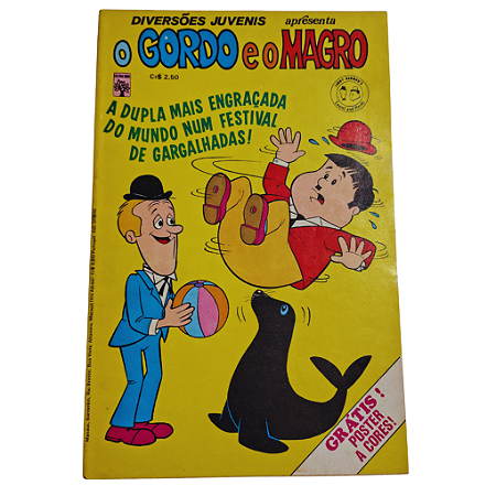 O GORDO E O MAGRO nº 01 - Diversões Juvenis - Editora Abril