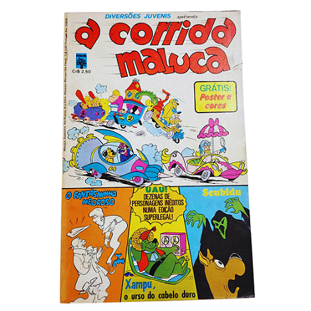 A CORRIDA MALUCA nº 03 - Diversões Juvenis - Editora Abril
