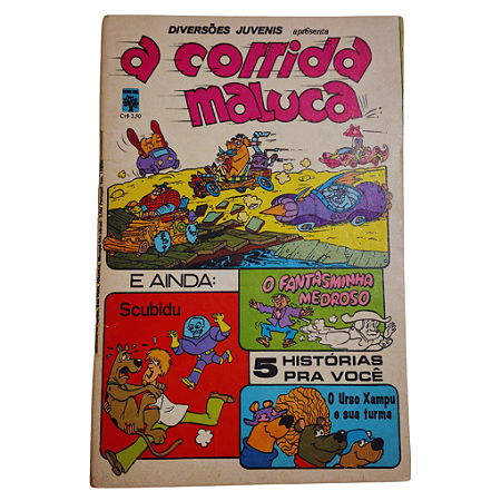 A CORRIDA MALUCA nº 13 - Diversões Juvenis - Editora Abril