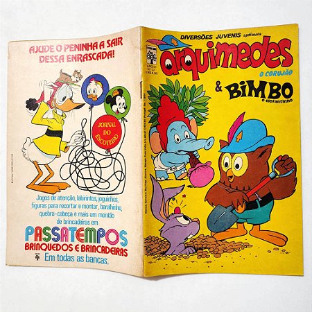 ARQUIMEDES & BIMBO nº 31 - Diversões Juvenis - Editora Abril