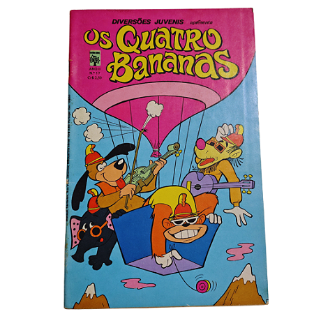 OS QUATRO BANANAS nº 17 - Diversões Juvenis - Editora Abril