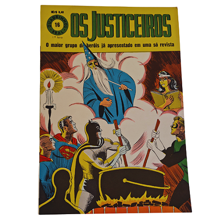 OS JUSTICEIROS nº 16 - 1ª Série - Editora EBAL