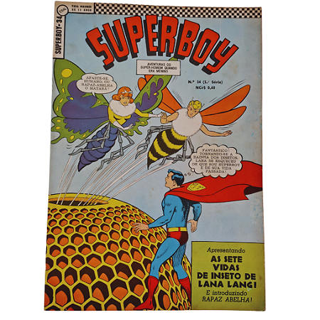 SUPERBOY nº 34 - 1a Série - Editora EBAL
