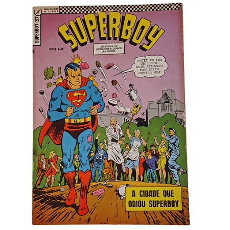 SUPERBOY nº 37 - 1a Série - Editora EBAL