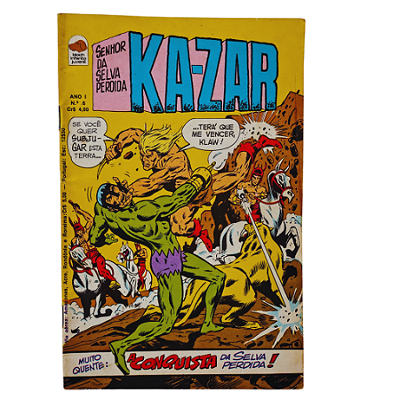 KA-ZAR nº 08- Editora Bloch