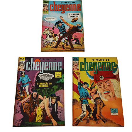 O FILHO DE CHEYENNE - Pack - Edições: 31 32 33 - 3a Série - Editora EBAL