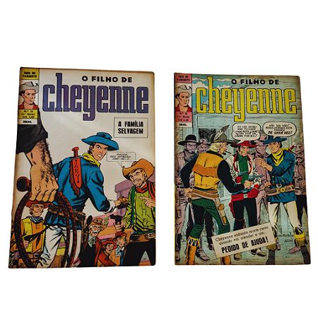 O FILHO DE CHEYENNE - Pack - Edições: 34 e 35 - 3a Série - Editora EBAL