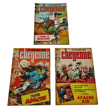 O FILHO DE CHEYENNE - Pack - Edições: 37 38 39 - 3a Série - Editora EBAL