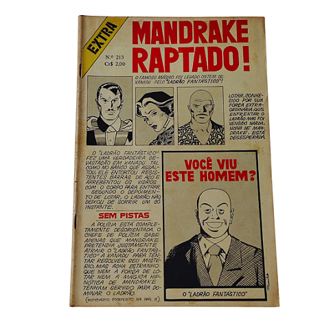 MANDRAKE nº 213 - EDITORA RGE
