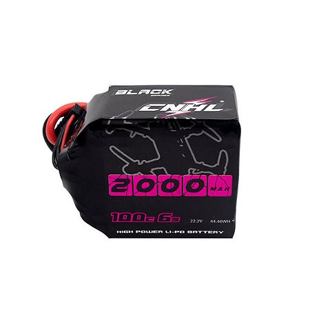 Bateria Lipo CNHL Black Series 2000mAh 22.2V 6S 100C com ficha XT60