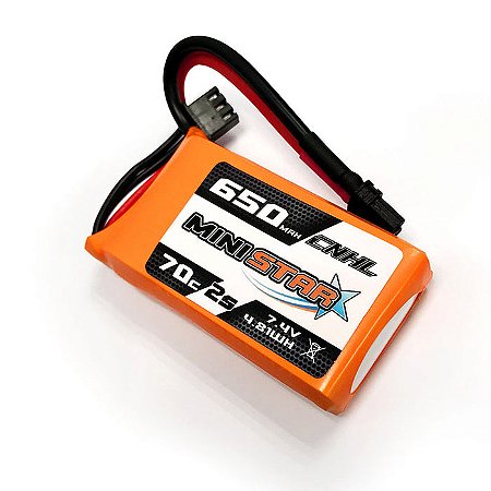 CNHL MiniStar 650mAh 7.4V 2S 70C Bateria Lipo com XT30U