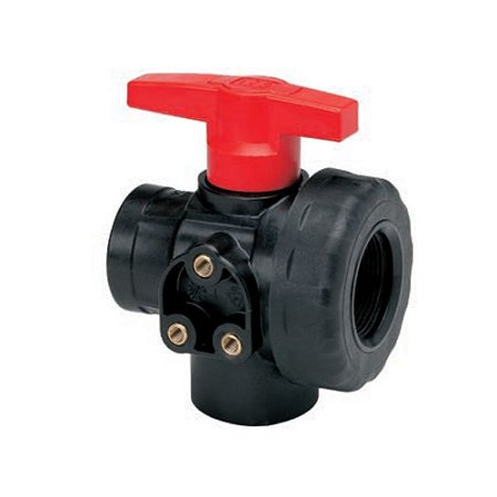 Válvula de Esfera Manual 3 Vias
