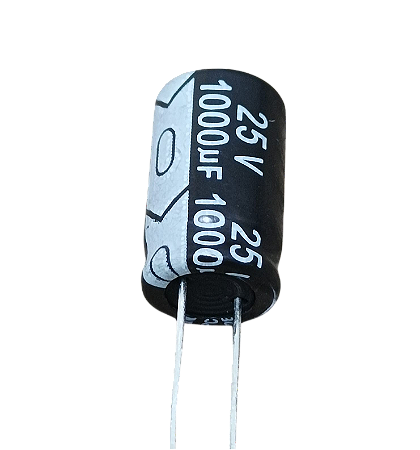 Capacitor eletrolítico 1.000uF x 25V