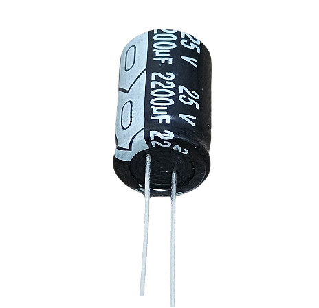 Capacitor eletrolítico 2.200uF x 25V