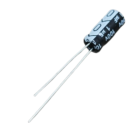 Capacitor eletrolítico 1uF x 100V