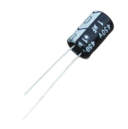 Capacitor eletrolítico 1uF x 450V