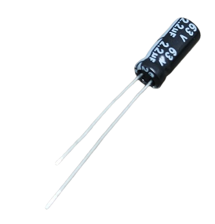 Capacitor eletrolítico 2,2uF x 63V