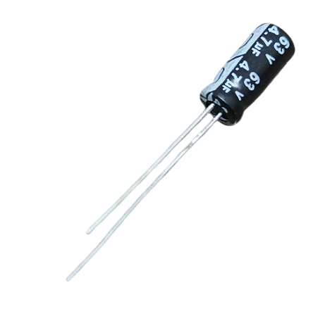 Capacitor eletrolítico 4,7uF x 63V