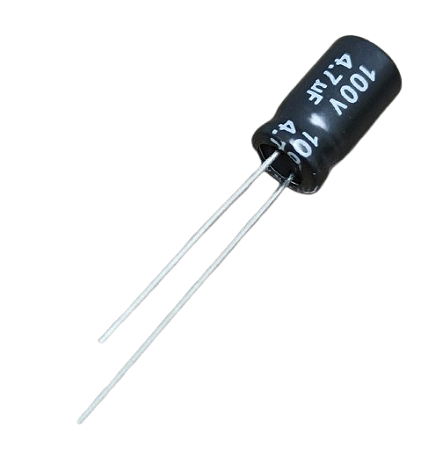 Capacitor eletrolítico 4,7uF x 100V * NP