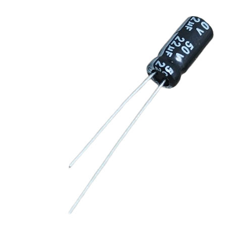 Capacitor eletrolítico 22uF x 50V
