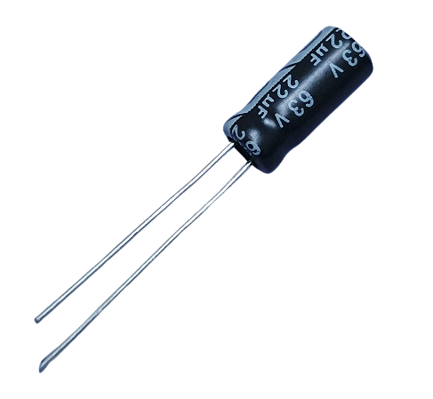 Capacitor eletrolítico 22uF x 63V