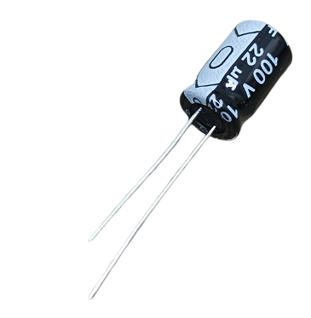 Capacitor eletrolítico 22uF x 100V