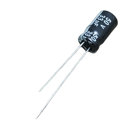 Capacitor eletrolítico 33uF x 50V