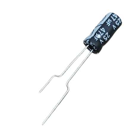 Capacitor eletrolítico 47uF x 25V