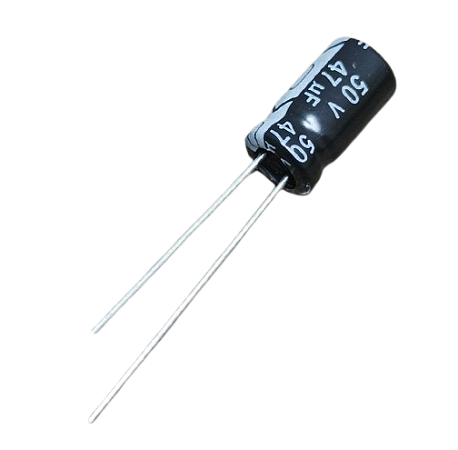 Capacitor eletrolítico 47uF x 50V