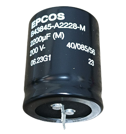 Capacitor eletrolítico 2.200uF x 200V