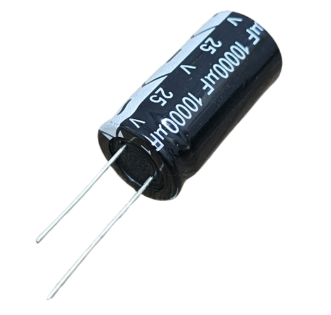 Capacitor eletrolítico 10.000uF x 25V