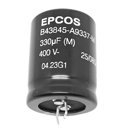 Capacitor eletrolítico 330uF x 400V