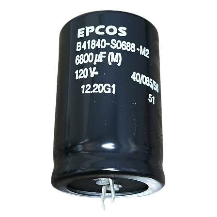 Capacitor eletrolítico 6.800uF x 120V