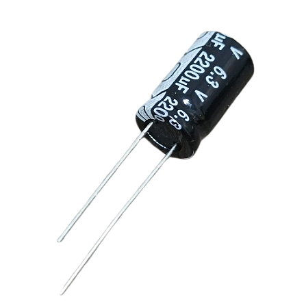 Capacitor eletrolítico 2.200uF x 6,3V