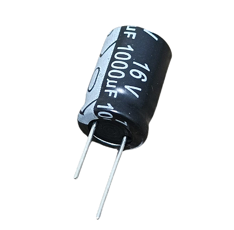 Capacitor eletrolítico 1.000uF x 16V